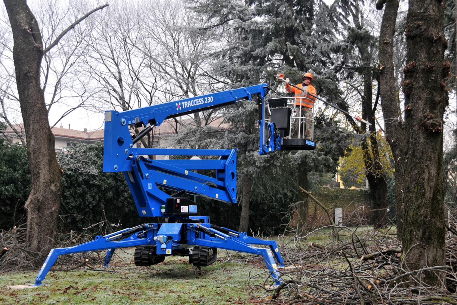 Picture of IPAF operator working on a Cherry Pick Hire machine